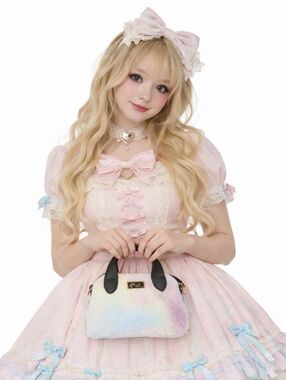 Betsey Johnson Teddy Pastel Tie Dye Handbag